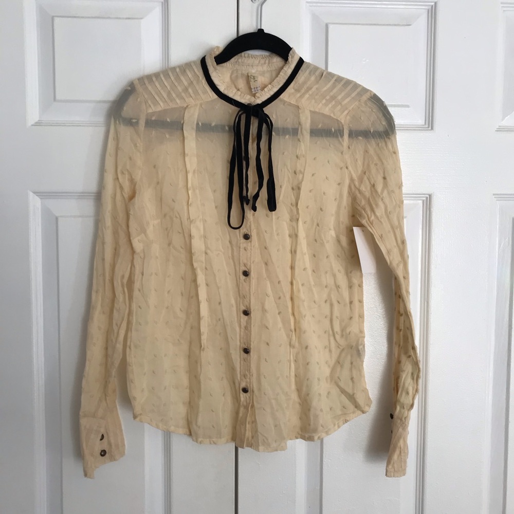 NWT Free People Button Up Blouse